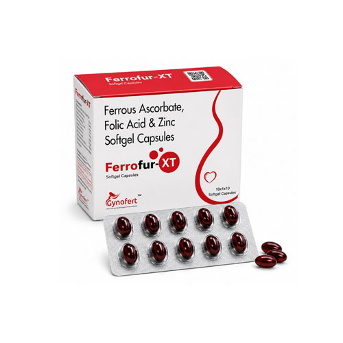 Ferrous Ascorbate, Folic Acid and Zinc Softgel Capsules